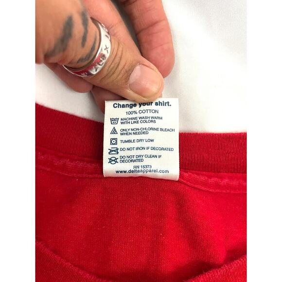 VTG Detroit Red Wings NHL Shirt XL 2000's Lee Sport T-Shirt 100% Cotton - Picture 8 of 15